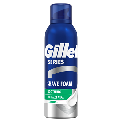 Gillette Series Spumă de Ras Calmantă cu Aloe Vera 200 ml