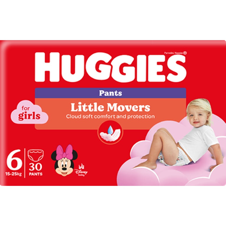 HUGGIES 30 Scutece Chilotel Marimea 6 Fetite 15-25 Kg