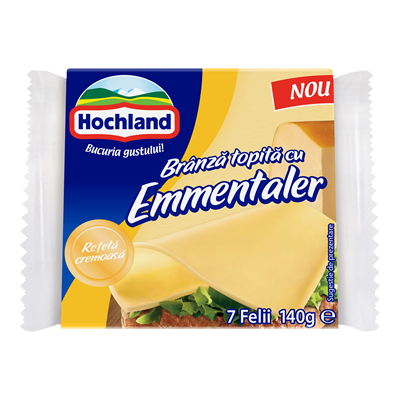 Hochland Branza Topita Felii Emmentaler 140 g