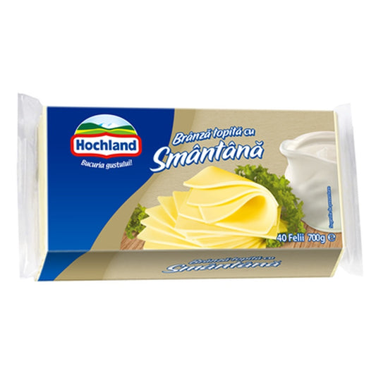 Hochland Branz Topita Felii Smantana 700 g