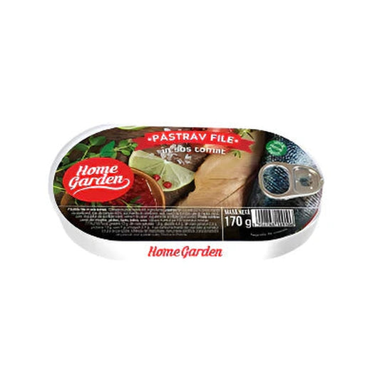 Home Garden Pastrav File in Sos Tomat 170 g