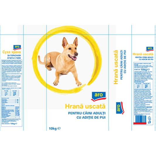Hrana Uscata cu Aditie de Pui pentru Caini 10 Kg