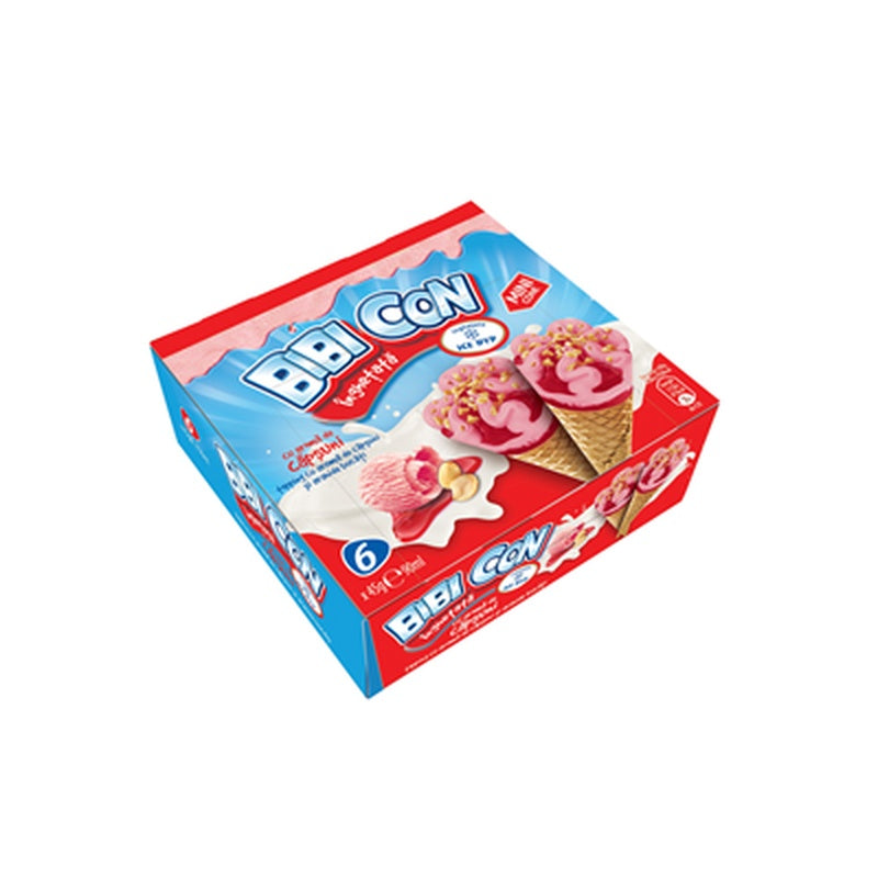 ICE DYP Bibi Con Inghetata Capsuni 6 x 45 g