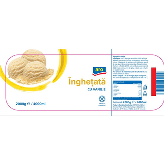 Inghetata Vanilie 2 Kg ❄