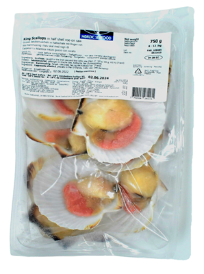 Jumatati de Scoici Saint Jacques cu Icre Calibru 8-12 750 g ❄