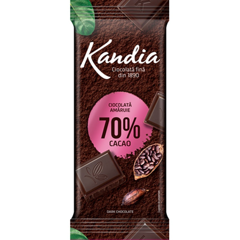 KANDIA Ciocolata Amaruie 70% Cacao 80 g