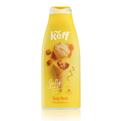 KEFF Gel de Dus cu Parfum de Caramel Sarat 500 ml