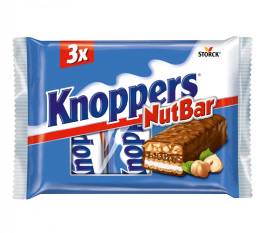 KNOPPERS Baton cu Napolitane si Crema de Lapte si Alune de Padure 40 g - WALTI