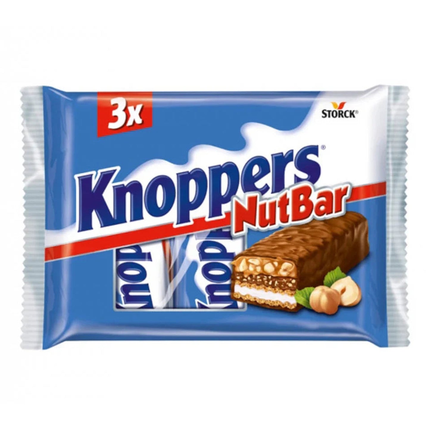 KNOPPERS Baton cu Napolitane si Crema de Lapte si Alune de Padure 40 g