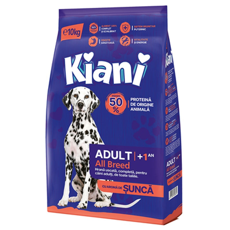 Kiani Hrana Uscata cu Aroma de Sunca Talie M/L 10 Kg