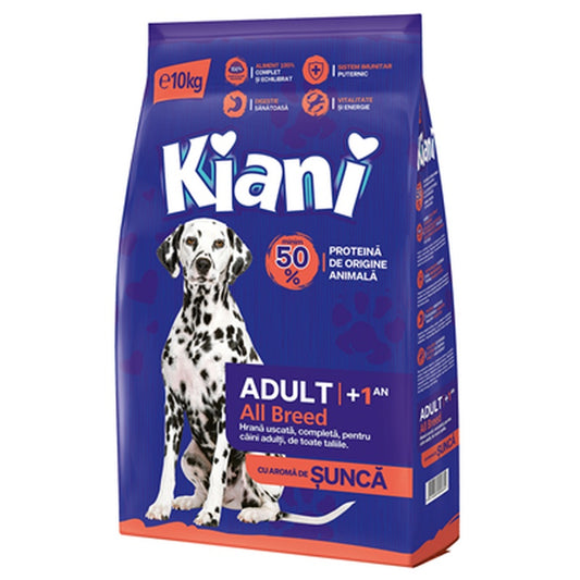 Kiani Hrana Uscata cu Aroma de Sunca Talie M/L 10 Kg