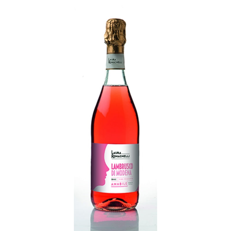 LAURA ROMAGNELLI Lambrusco Romagne Vin Spumant Rose Demidulce SGR 0,75 L