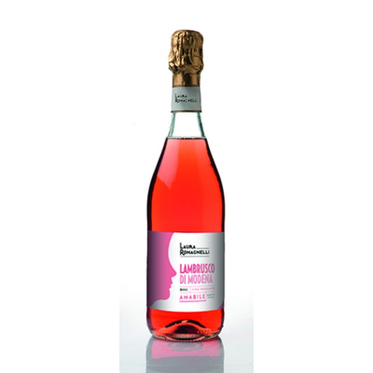 LAURA ROMAGNELLI Lambrusco Romagne Vin Spumant Rose Demidulce SGR 0,75 L
