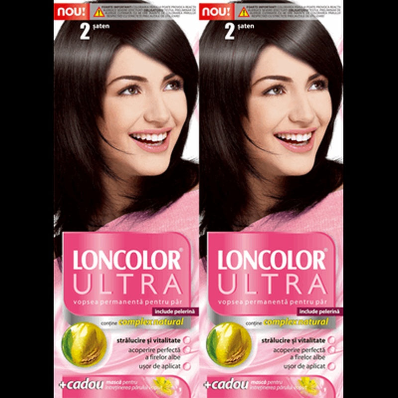 LONCOLOR ULTRA Vopsea de Par Nuanta 2 Saten 2 x 100 ml