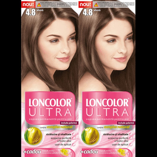 LONCOLOR ULTRA Vopsea de Par Nuanta 4.8 Aluna 2 x 100 ml