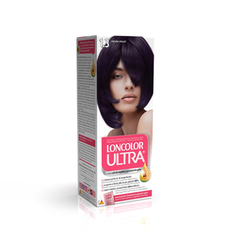 LONCOLOR Ultra Vopsea de Par Nuanta 1.3 Negru Violet 2 x 100 ml