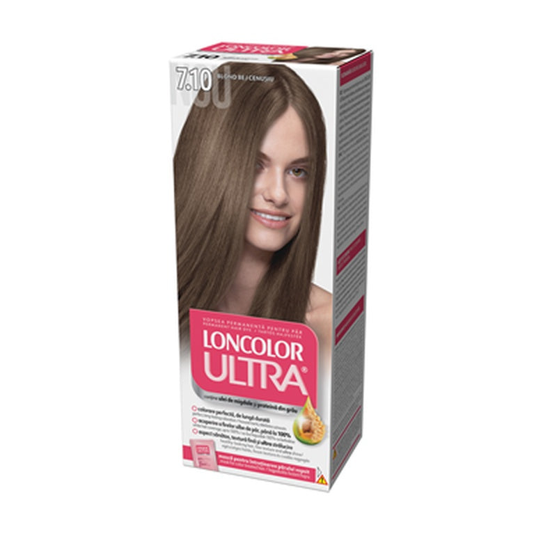LONCOLOR Ultra Vopsea de Par Nuanta 7.10 Duo Blond Bej Cenusiu 2 x 100 ml