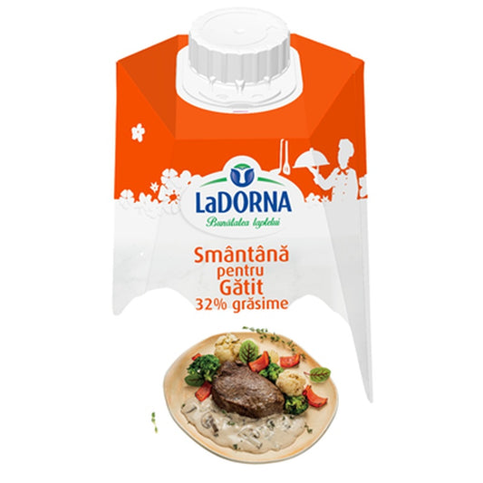 LaDORNA Smantana UHT pentru Gatit 32 % 500 ml