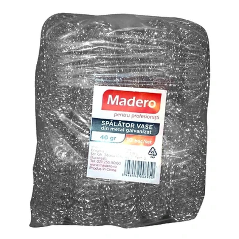 MADERO Spalatoare din Metal Galvanizat 10 bucati
