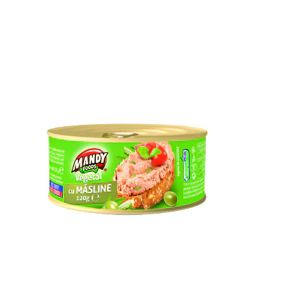 MANDY Pate Vegetal Masline 6 x 120 g - WALTI