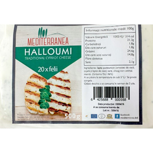 MEDITERRANEA Branza Halloumi Felii 500 g