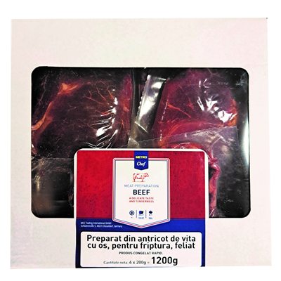 Chef Antricot de Vita cu Os Congelat 6 x 200 g ❄