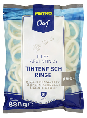 Chef Calamar Inele 3-7cm 880g ❄