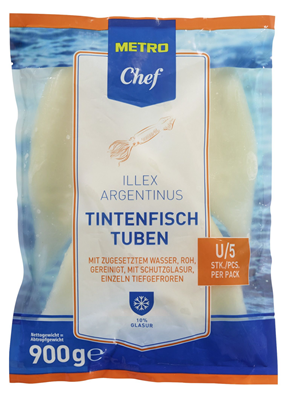 Chef Calamar Tub U5 Congelat 900 g ❄