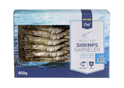 Chef Creveti Cruzi HOBP Calibru 31/40 800 g ❄