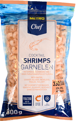 Chef Creveti Prefierti Congelati Calibru 150/250 800 g ❄