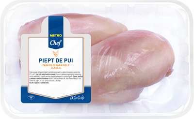 Chef Piept Pui Dezosat fara Piele 650 g