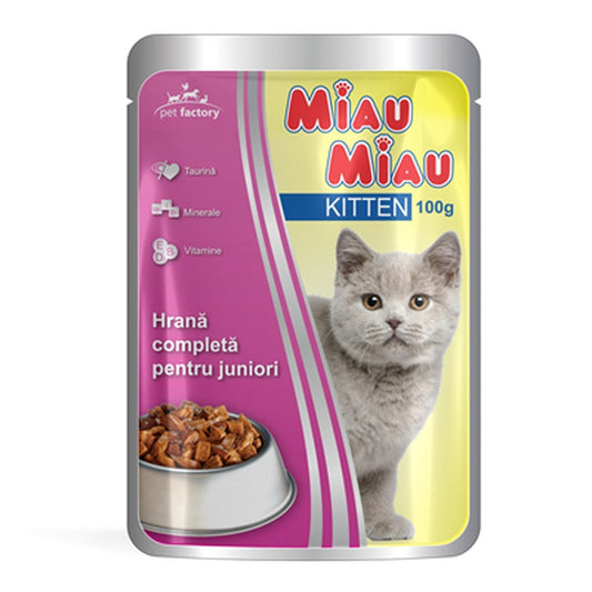 MIAU MIAU Hrana pentru Pisici Junior 100 g