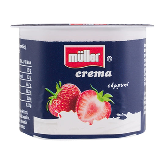 MULLER Crema Iaurt cu Capsuni 125 g