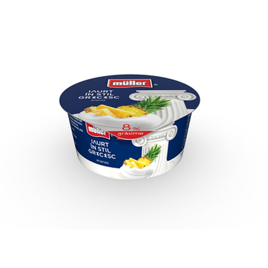 MULLER Iaurt Stil Grecesc cu Ananas 8% 140 g