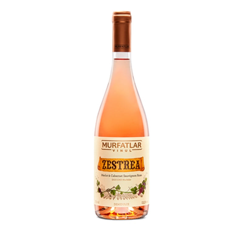 MURFATLAR ZESTREA Merlot si Cabernet Sauvignon Vin Rose Demidulce SGR 0,75 L