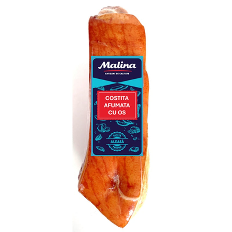 Malina Costita Porc cu Os Afumata 1 kg