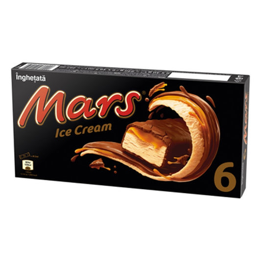 Mars 6 Batoane Inghetata Lapte si Caramel 240 g ❄