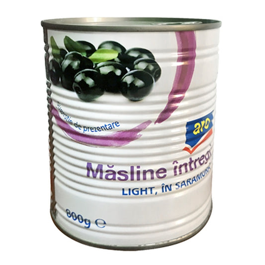 Masline Negre Light Calibru 201-230 400 g