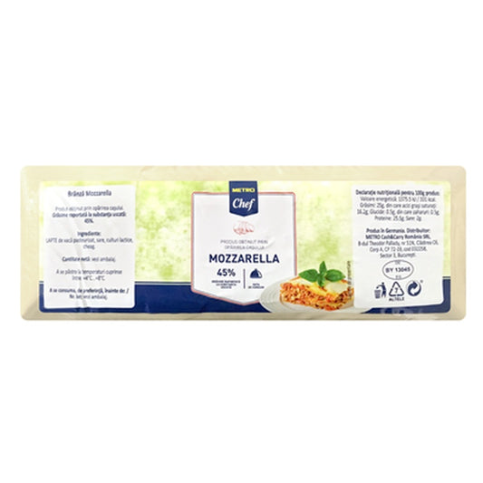 Mozzarella, preț/kg (cca. 1,5 kg)