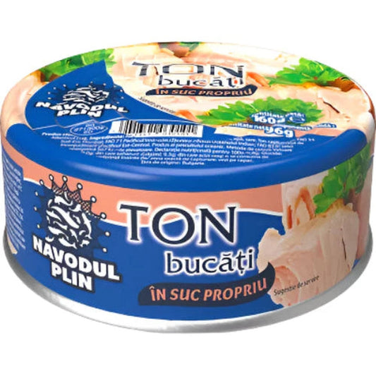 NAVODUL PLIN Ton Bucati in Suc Propriu 160 g