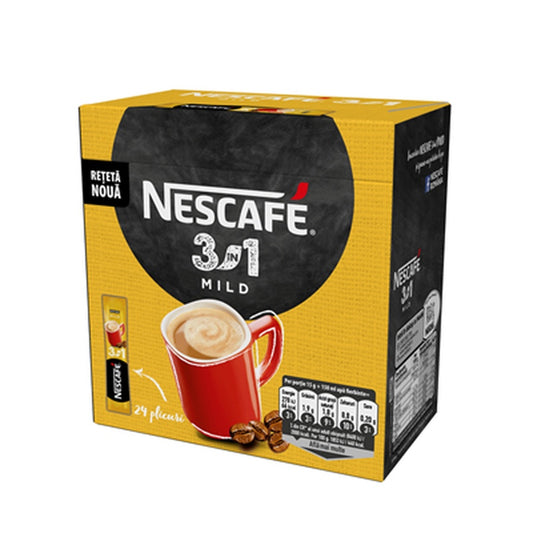 NESCAFE 3in1 Mild Cafea Instant / plic 15 g