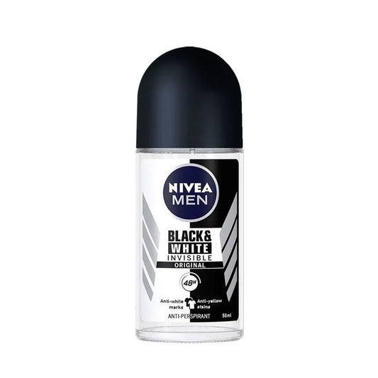 NIVEA Deodorant Roll-On Men Black & White Invisible Power 50 ml - WALTI
