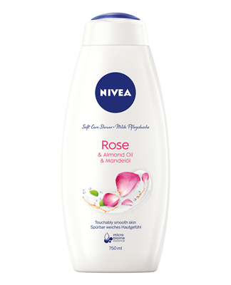 NIVEA Gel de Dus Trandafir si Ulei Migdale 750 ml