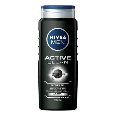 NIVEA Men Active Clean Gel Dus 500 ml