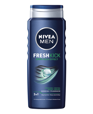 NIVEA Men Fresh Kick Gel Dus 500 ml