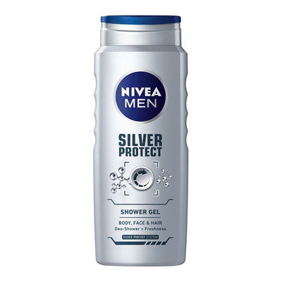 NIVEA Men Silver Protect Gel Dus 500 ml