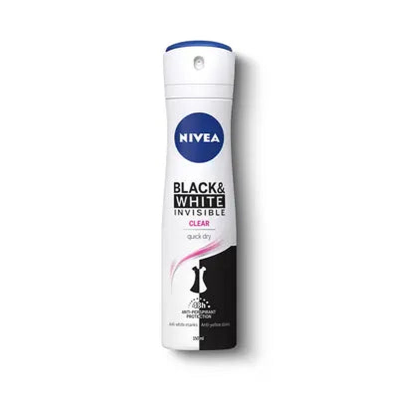 NIVEA Deodorant Spray Women Black & White Invisible Clear 150 ml