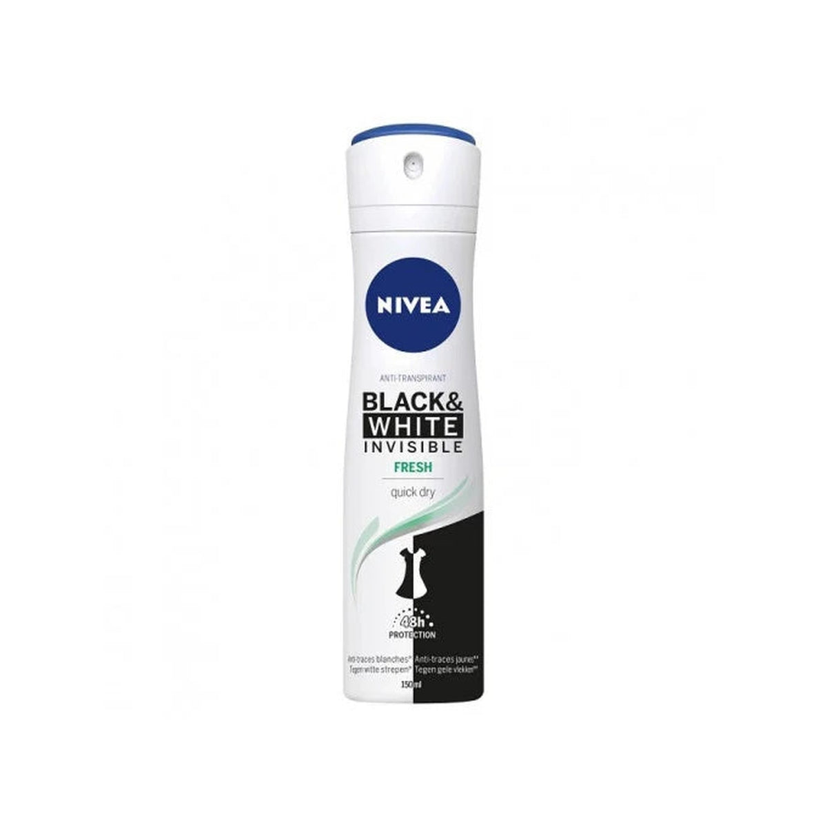 NIVEA Deodorant Spray Women Black & White Invisible Fresh 150 ml