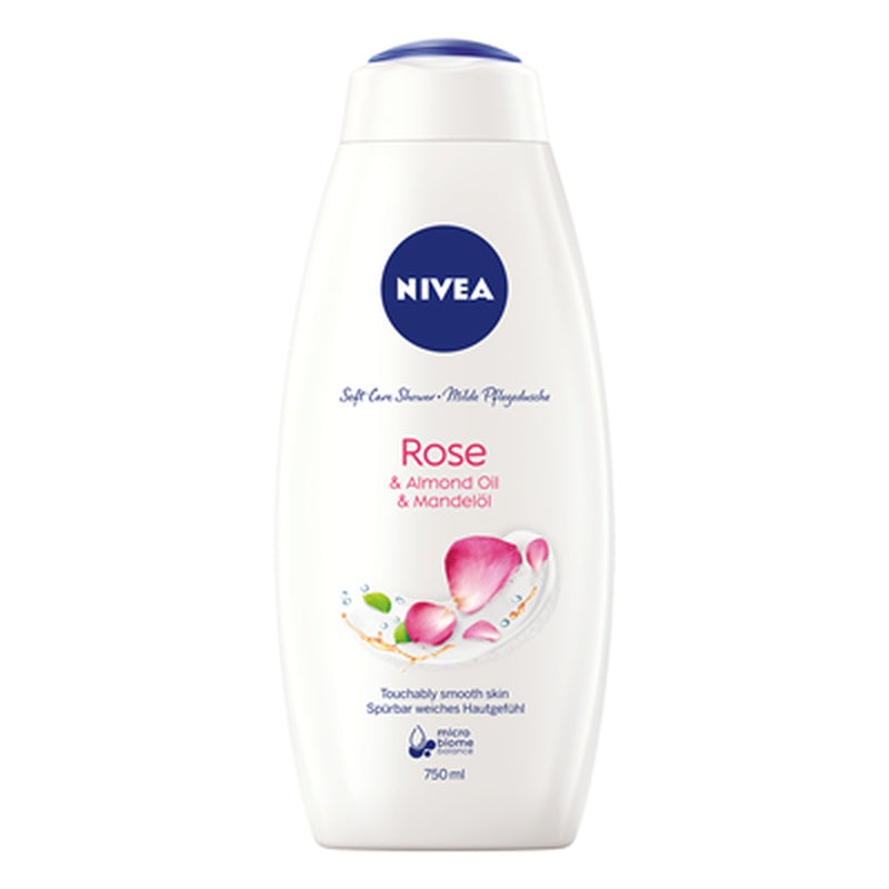 NIVEA Gel de Dus Trandafir si Ulei Migdale 750 ml