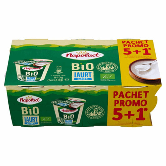 Napolact Iaurt Eco 3,8% (5+1) 6 x 140 g